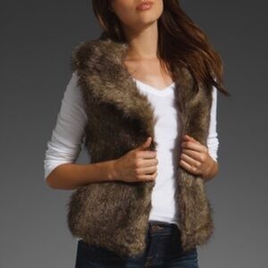 Jack by BB Dakota Faux Fur Vest | Women’s Size Medium